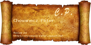 Chovanecz Péter névjegykártya